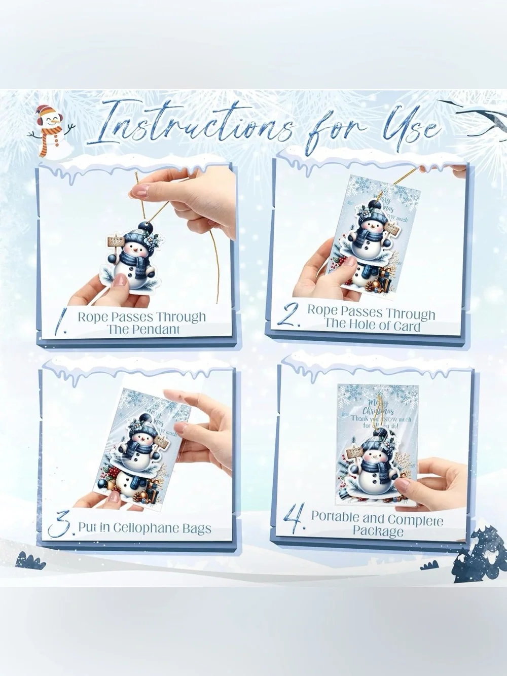 *BUY NOW* Set Of 10 Snowman Air Freshener Thank You Gifts